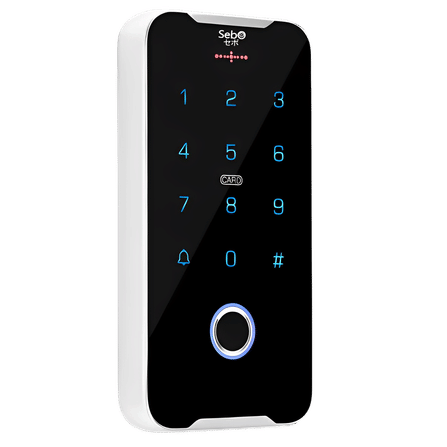 กลอนประตูสมาร์ทดิจิตอลล็อค SebO JIDOOR F60 ระบบสแกนนิ้วกันฝน IP65_0